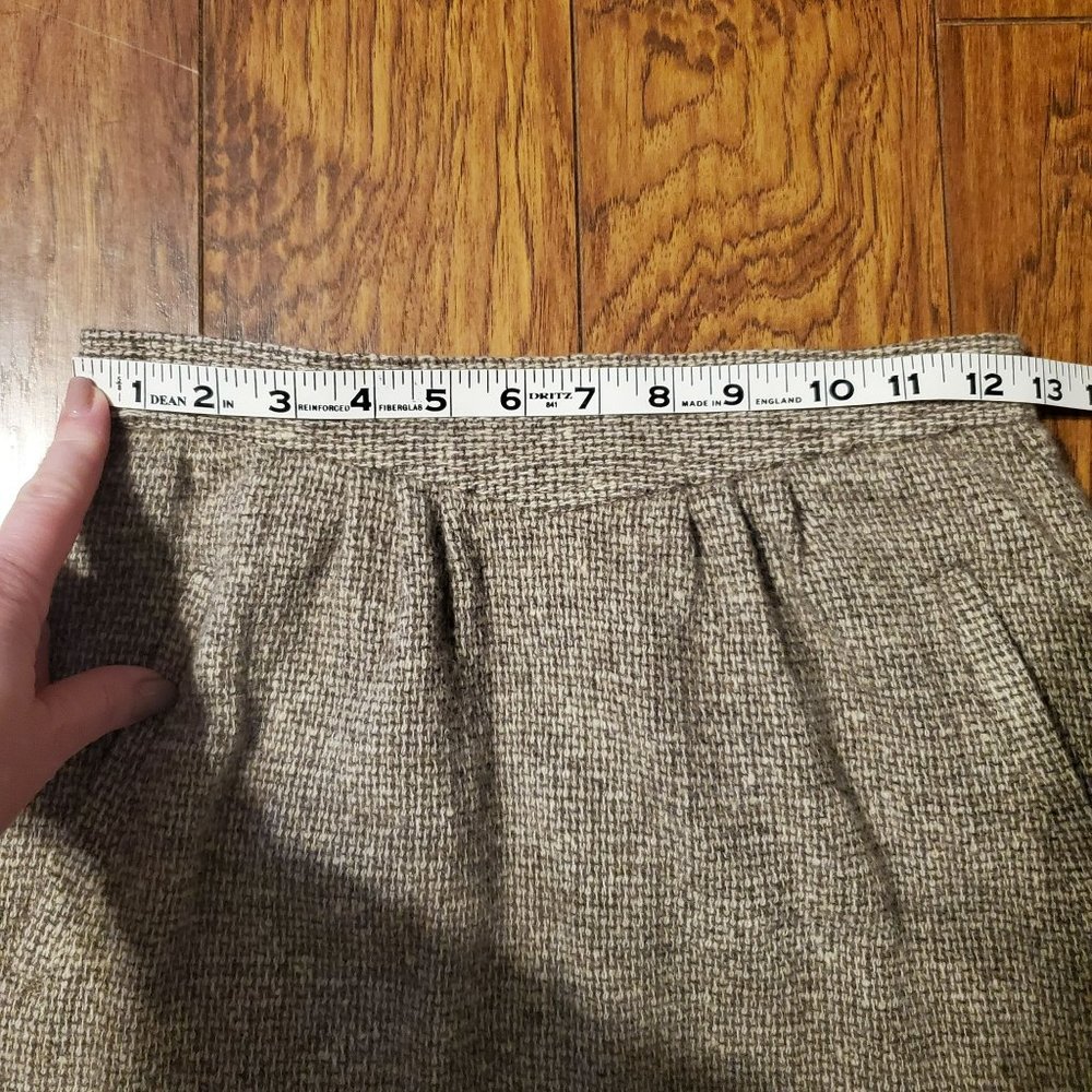 Vintage 70s/80s Patty Woodard Tweed High Waist Midi Pencil Skirt Womens 26 Waist - Picture 7 of 8